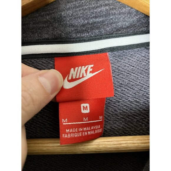 Nike Gray Full Zip Hoodie Women's Medium Sweater - Picture 4 of 7